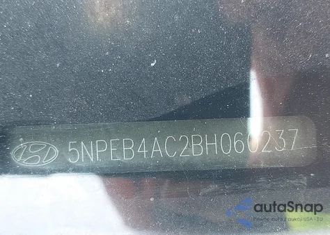 2011 Hyundai Sonata Gls from USA, damaged, VIN 5NPEB4AC2BH060237